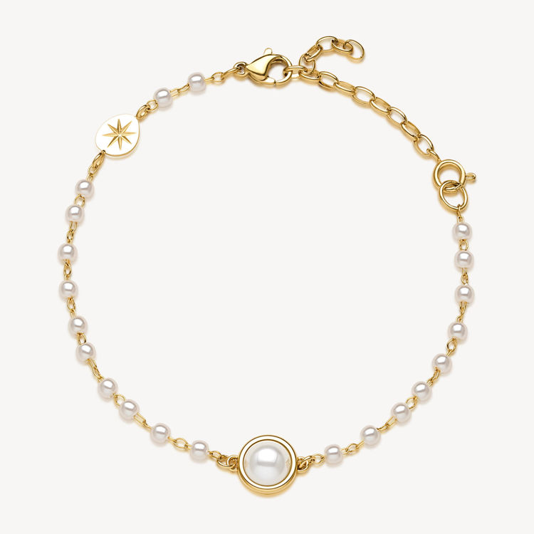 Immagine di Bracciale Dorato Con Perla Di Conchiglia Essential Brosway | BNL136
