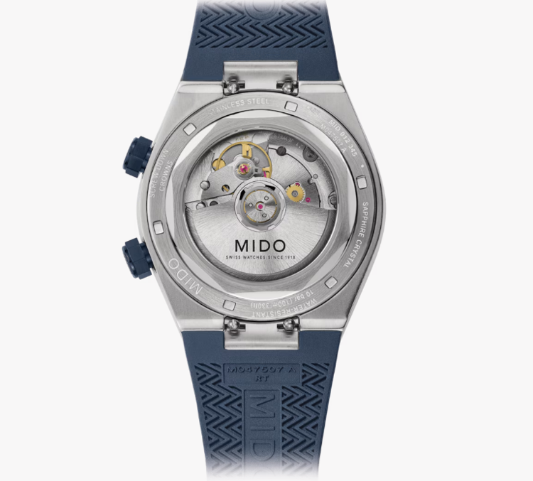 Immagine di Orologio Uomo Mido Multifort 8 Two Crowns Con Cinturino In Gomma | M047.507.17.041.00