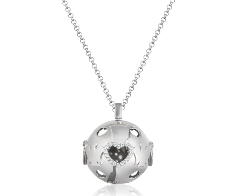 Immagine di Collana Donna Chiama Angeli Dorato Cuori E Zirconi |  SFA161