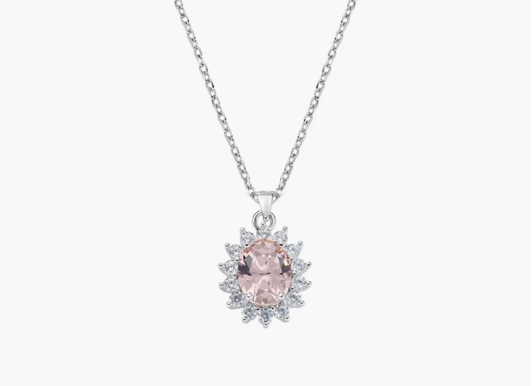 Immagine di Collana Royal Lady Dorata Con Morganite Amen | CLLDGBBMO