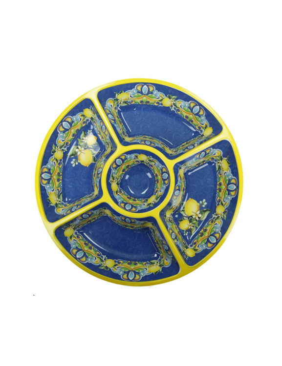 Immagine di Antipastiera Citrus Blu Melamina Brandani | 51565