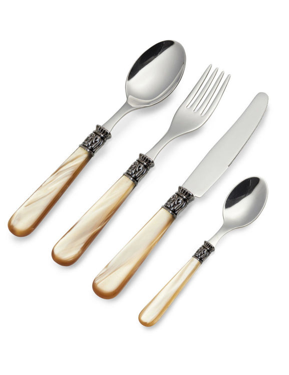 Immagine di Set Posate Ambra 16 Pezzi In Acciaio Inox Brandani | 52196