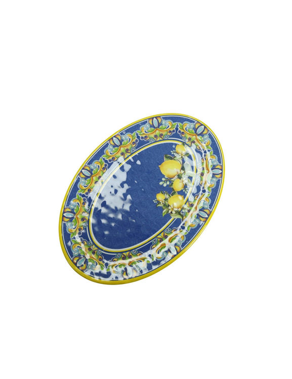 Immagine di Vassoio Ovale Citrus Blu Melamina Brandani | 51563