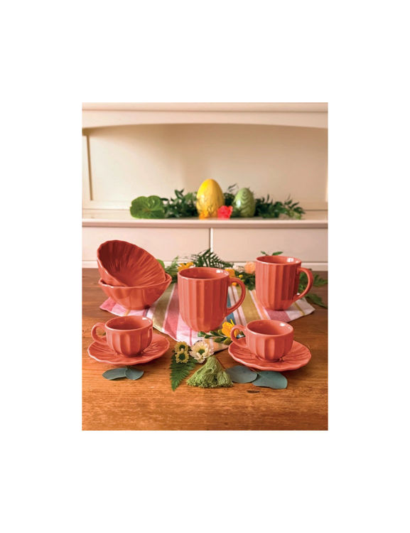 Immagine di Mug Calipso Arancione Set 2 Pezzi Stoneware Brandani | 51457