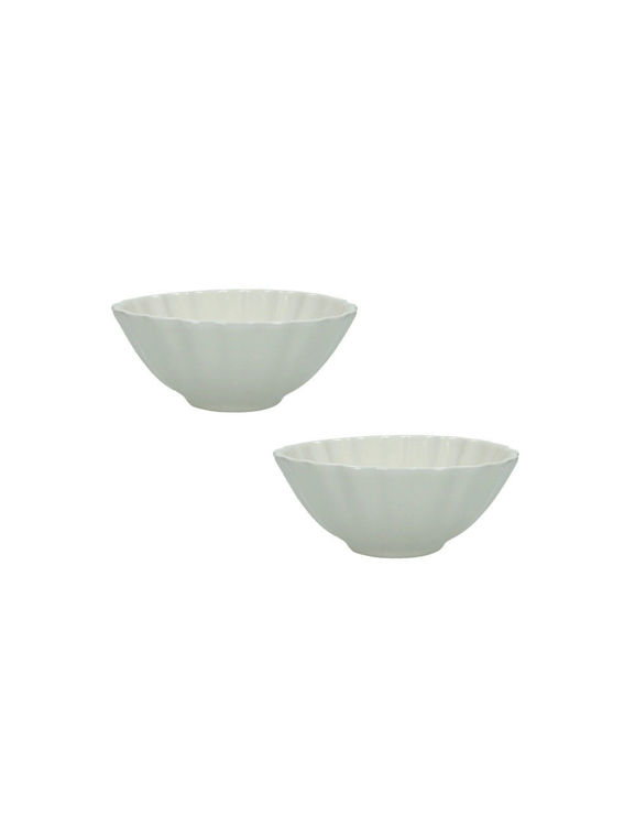 Immagine di Ciotola Calipso Avorio Set 2 Pezzi Stoneware Brandani | 51433