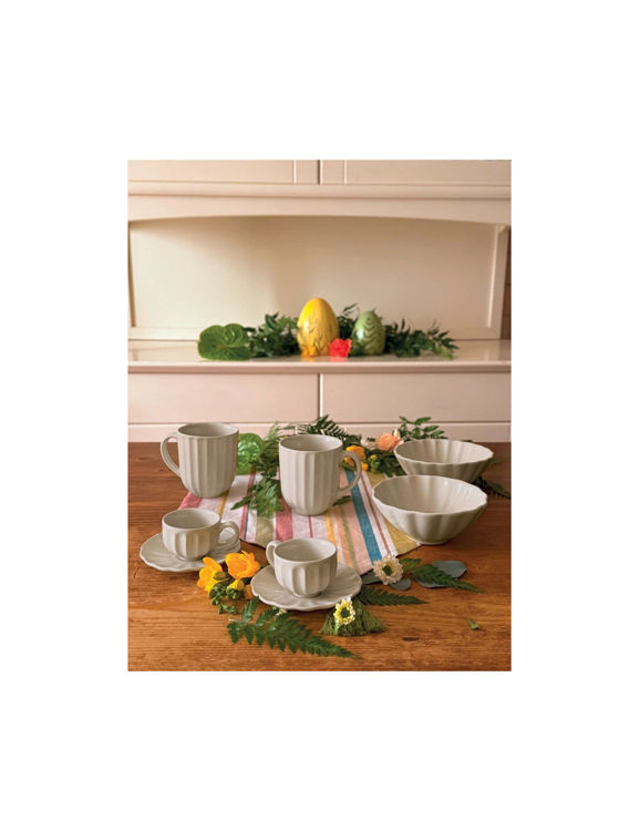 Immagine di Ciotola Calipso Avorio Set 2 Pezzi Stoneware Brandani | 51433