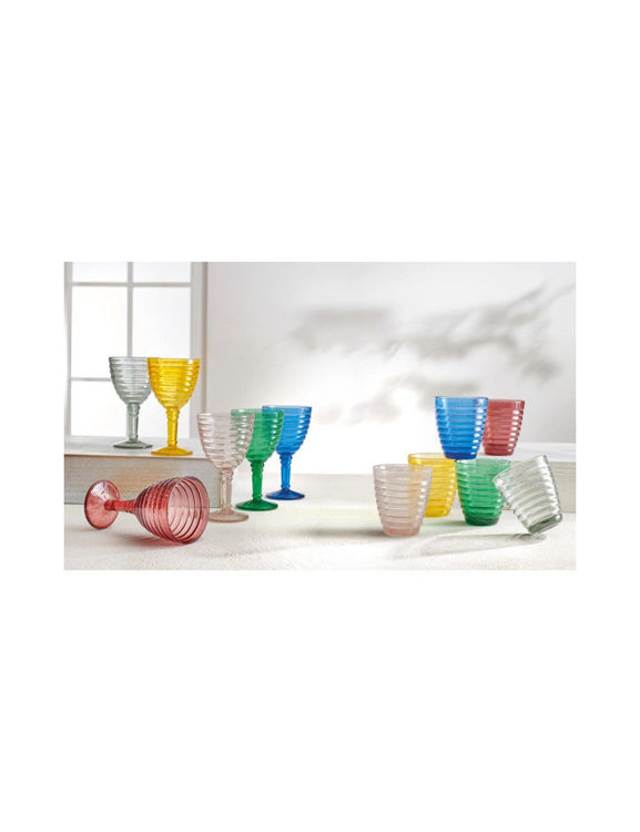 Immagine di Bicchiere Nebula Colori Assortiti Set 6 Pezzi Vetro Brandani | 51633