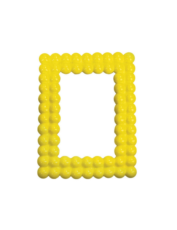 Immagine di Portafoto Lollipop Giallo Fluo Poliresina Brandani | 51629
