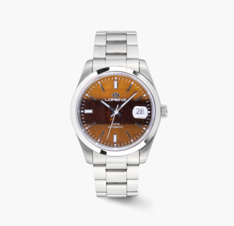 Immagine di Orologio Ginevra King Gemstone Occhio Di Tigre Lorenz | 030235NN