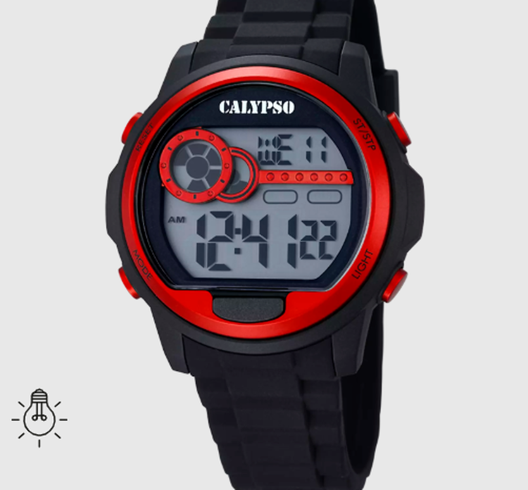 Immagine di Orologio Digitale Cinturino In Gomma Nero Calypso | K5667/2