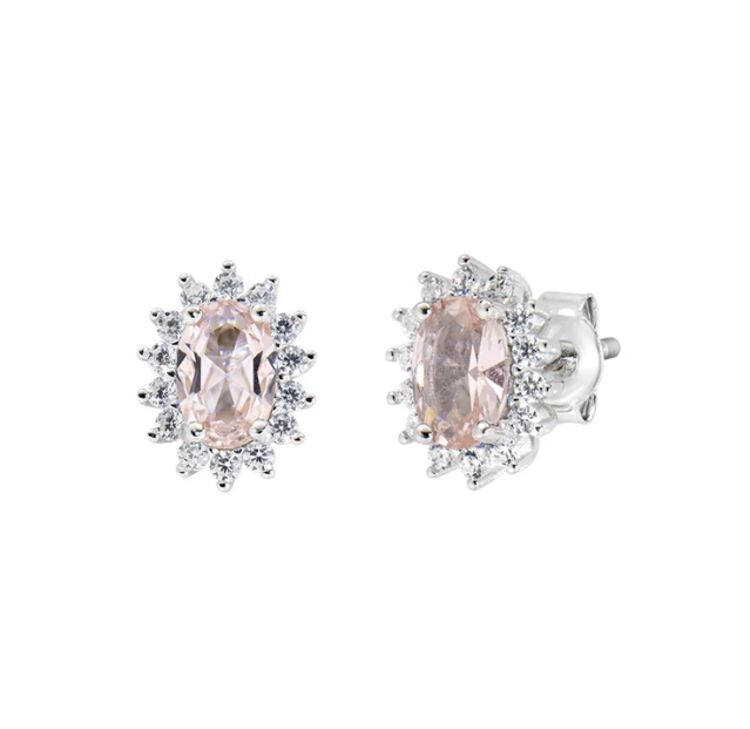Immagine di Orecchini Royal Lady Mini con Morganite Amen | ORLDPBBMO