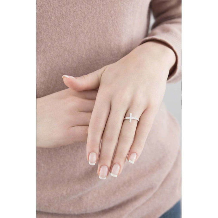 Immagine di Anello Croce In Argento Gioielli Amen (12) | ACOBB -12
