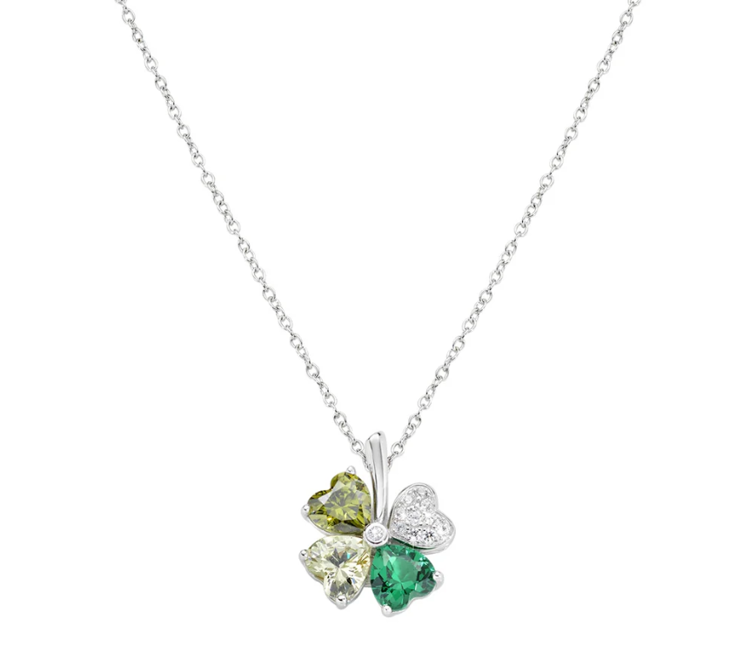 Immagine di Collana Donna Quadricuore Verde Multicolor Gioielli Amen | CLPQUBMVE