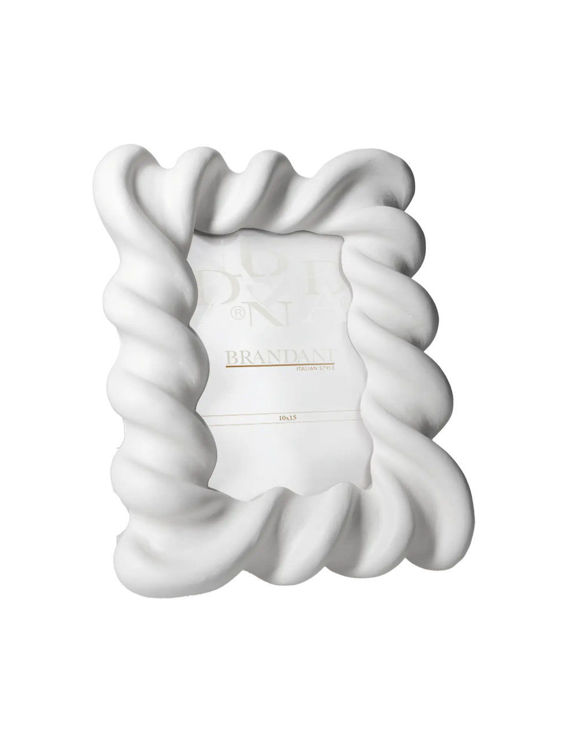 Immagine di Portafoto Candy Bianco Poliresina Interno 10x15 Brandani | 51330