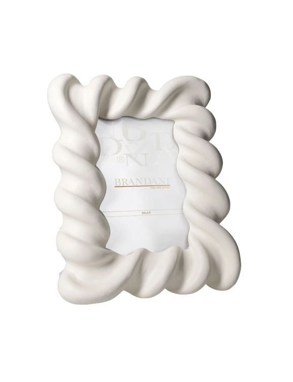 Immagine di Portafoto Candy Avorio Poliresina Interno 10x15 Brandani | 51332