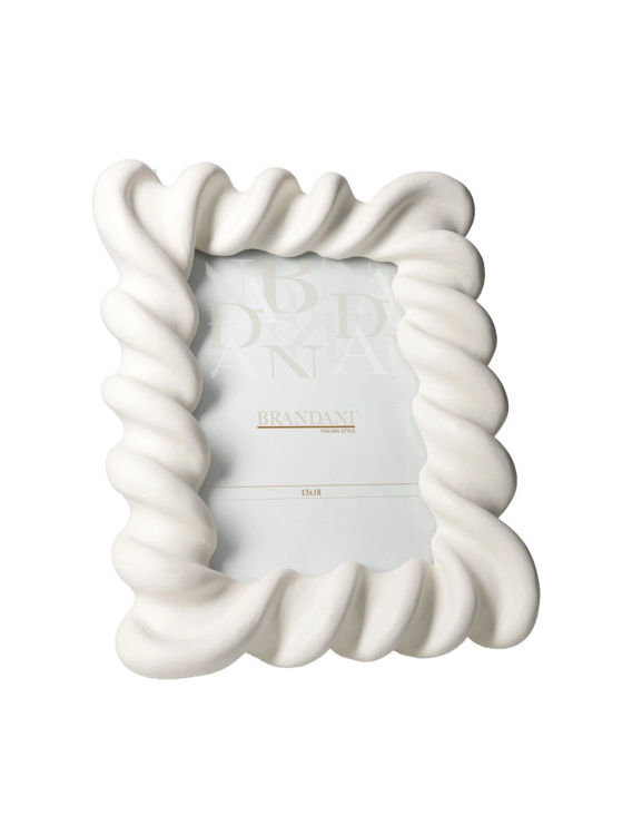 Immagine di Portafoto Candy Avorio Poliresina Interno 13x18 Brandani | 51333