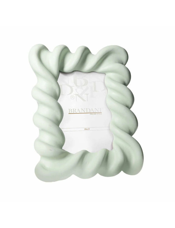 Immagine di Portafoto Candy Verde Acqua Poliresina Interno 10x15 Brandani | 51338