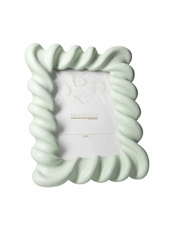 Immagine di Portafoto Candy Verde Acqua Poliresina Interno 13x18 Brandani | 51339