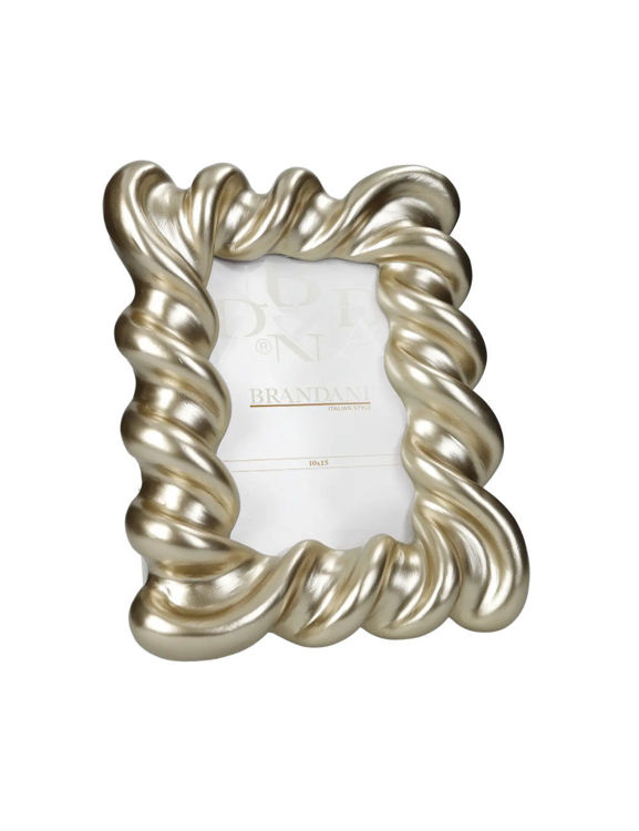 Immagine di Portafoto Candy Oro Poliresina Interno 10x15 Brandani | 51334
