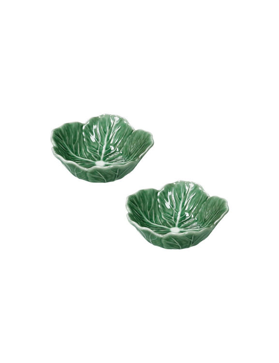 Immagine di Ciotolina Foglia Vegan Verde Set 2 Pezzi Porcellana Brandani | 51670