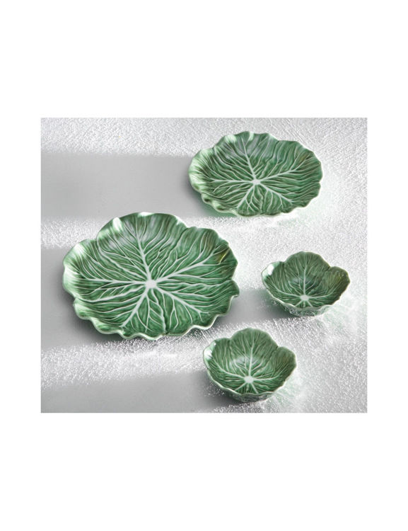 Immagine di Ciotolina Foglia Vegan Verde Set 2 Pezzi Porcellana Brandani | 51670