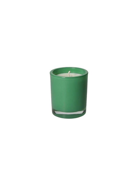 Immagine di Candela Profumata Verde Con Cera Di Soia Essenza Gelsomino In Vetro Brandani | 51350