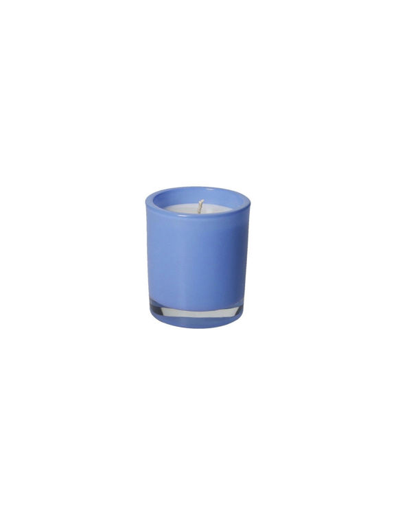 Immagine di Candela Profumata Blu Con Cera Di Soia Essenza Bergamotto In Vetro Brandani | 51351