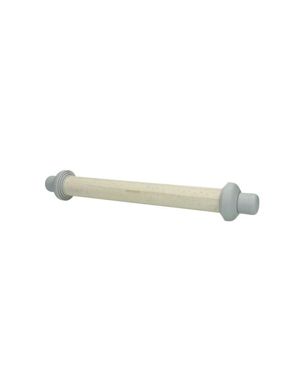 Immagine di Mattarello Regolabile Tortora Rubber Wood/Pp Brandani | 51573